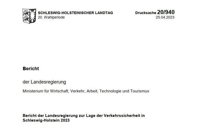 23-06-16 Verkehrssichheitsbericht der Landesregierung