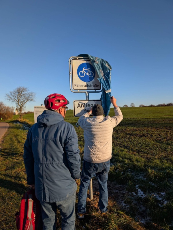 Eröffnung einer Außerorts-Fahrradstraße in Husby